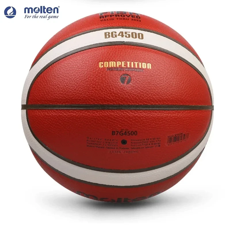 Official BG4500 Molten leather Basketballs Sandard Size 7 ball,Professional Indoor and outdoor training basketball ball