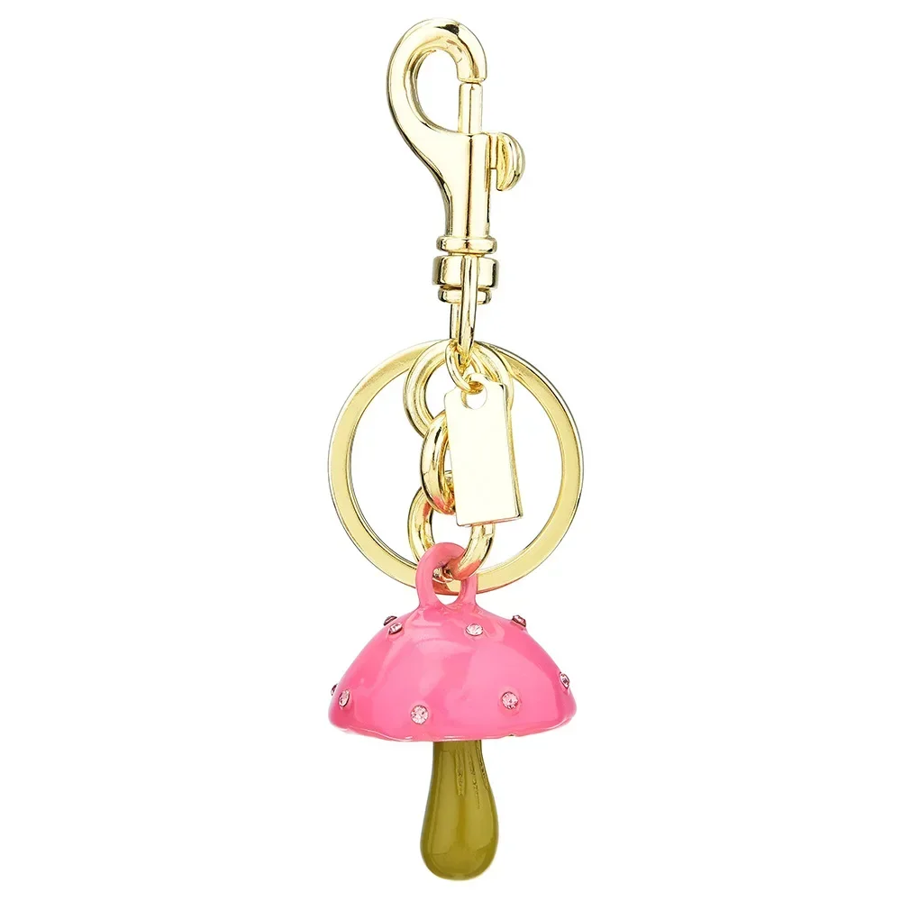 

2025 Creative cartoon colorful small mushroom keychain bag, mobile phone and car keychain pendant, mushroom, bag pendant