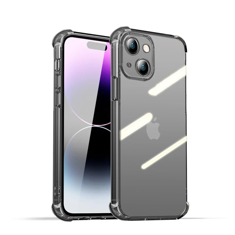 Shockproof Candy Color Silicone Case For Iphone 15 14 13 12 Mini 11 Pro Xs Max X Xr 7 8 Plus Transparent slim Crystal Back Cover