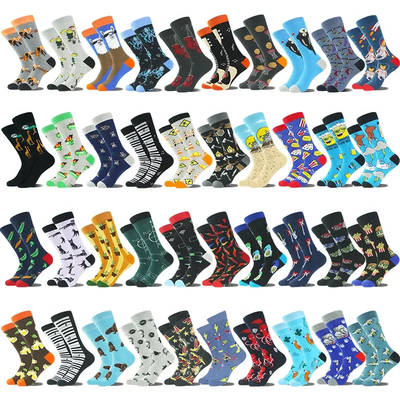 

Simpsons Cartoon Anime Funny Socks Men Hip Hop Print Novelty Crazy Sokken Hip Hop Unisex Comfortable Skateboard Happy Meias