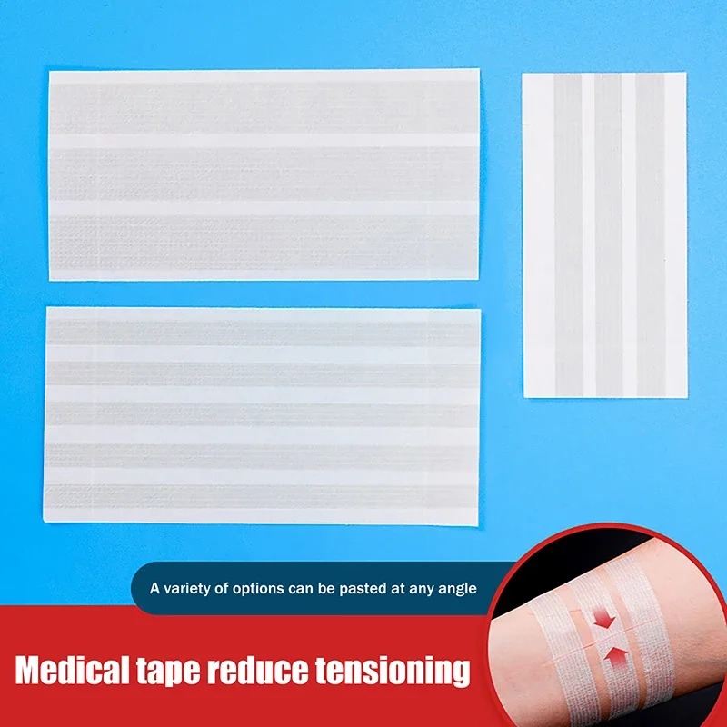 

3/5/6Pcs Wound Closure Tape Adhesive Sterile Medical Bandage Strip Skin Repair First Aid Kit Surgical Breathable Tape