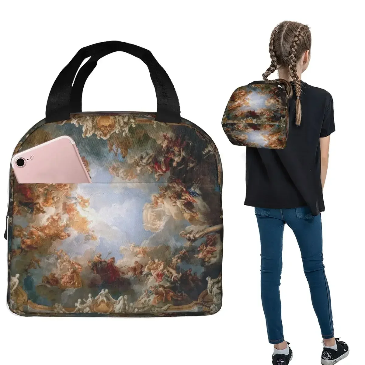 Early Renaissance A Insulated Lunch Bag for Women Children Leakproof Food Boxes Thermal Lunch Box Tote