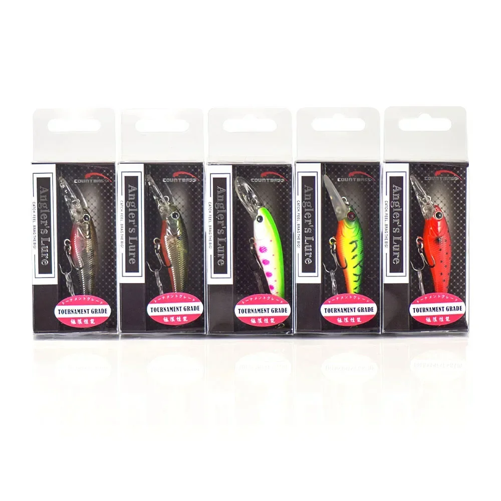 Señuelo Minnow Shad para Trucha – Plástico Duro, 52 mm - imagen 5