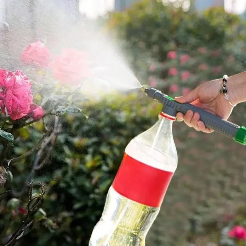

Gardening Watering Sprayer Beverage Bottle Watering Can High Pressure Small Manual Pressure Adjustable Spray Head