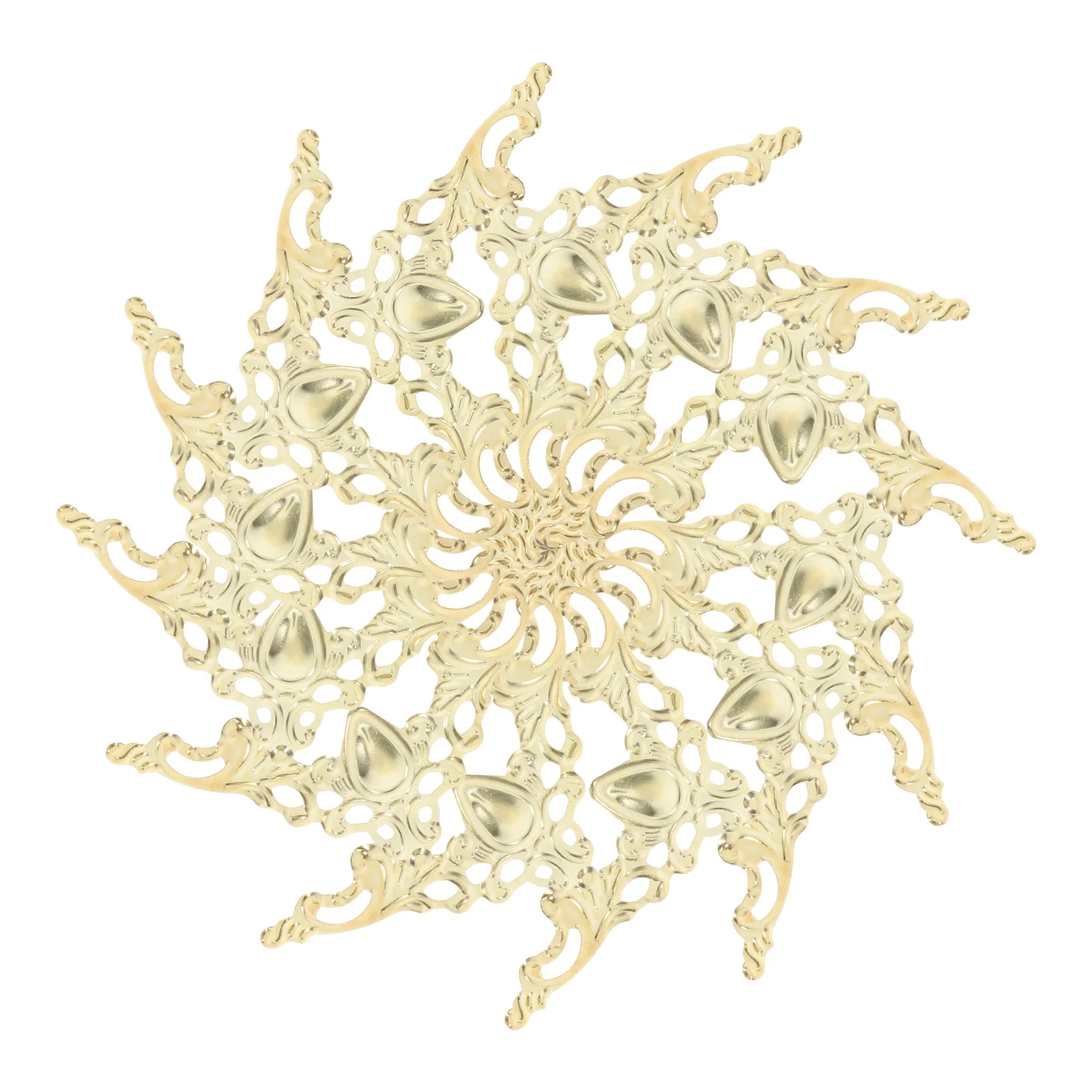 

12Pcs Durable Iron Corner Protectors Decorative Guards for Furniture Books Photo Albums Jewelry Boxes Protection