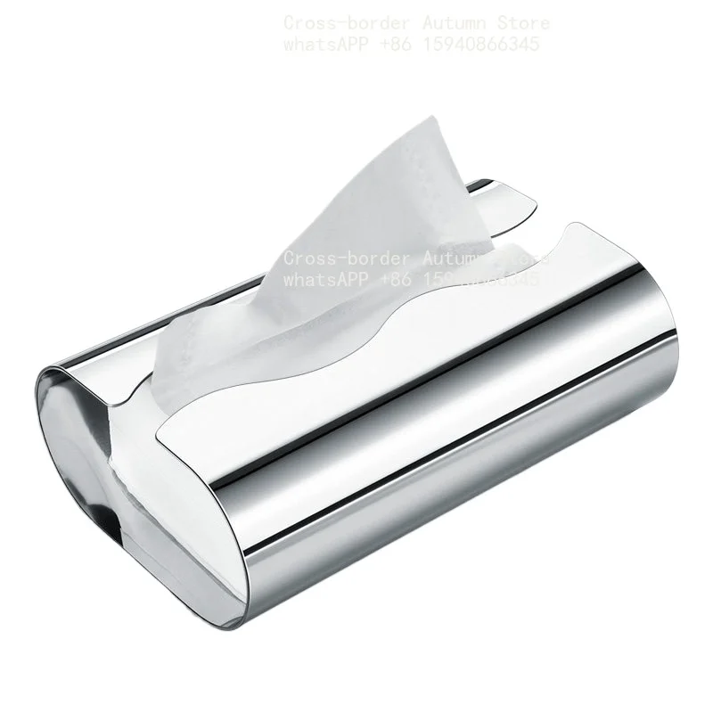 Nordic function simple household coffee table tissue storage box creative stainless steel paper box ornament