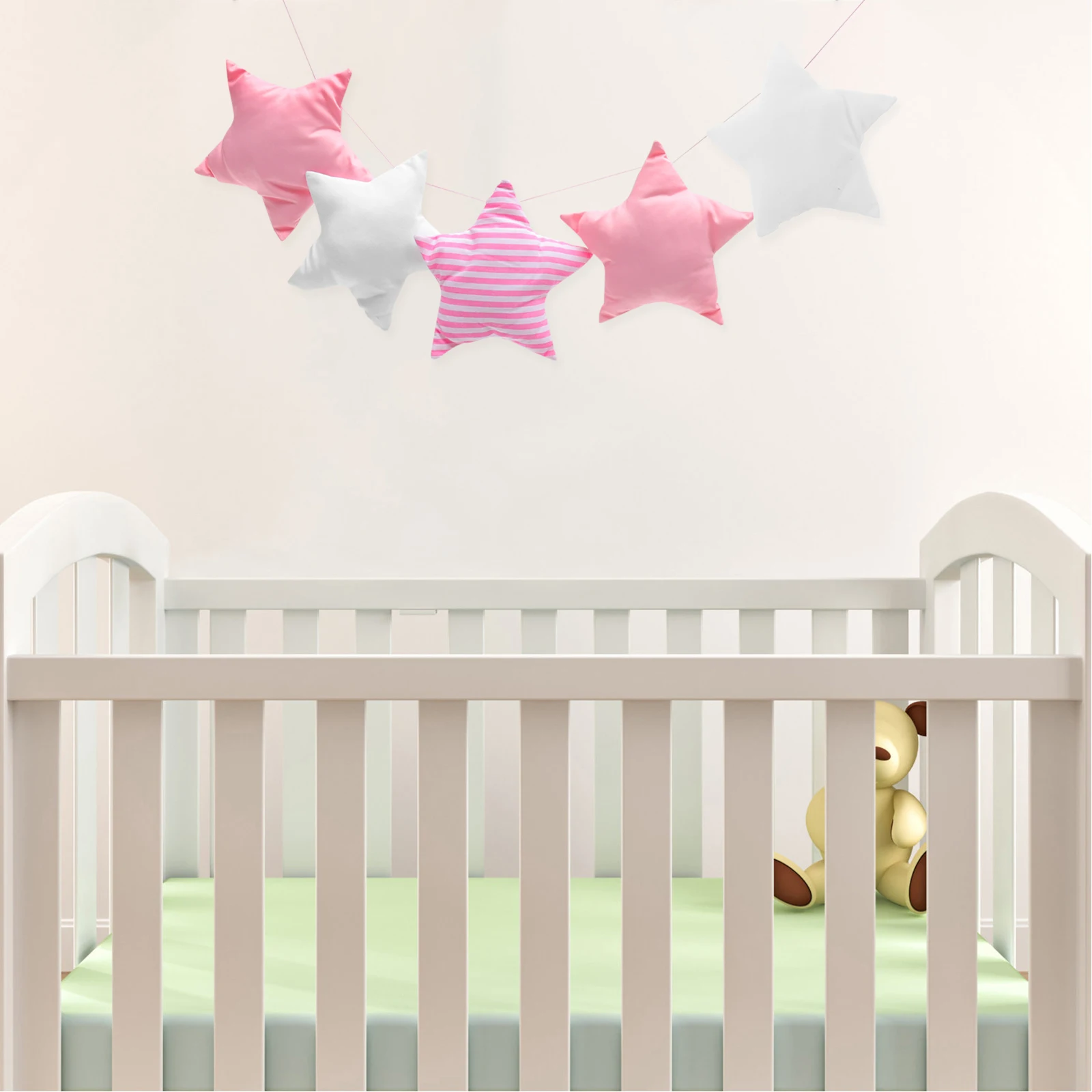 

'S Room Ornament Banner Decorative Star String Pendant Farmhouse Bedroom Decor Wall Garland Festival Home Pendant Crib