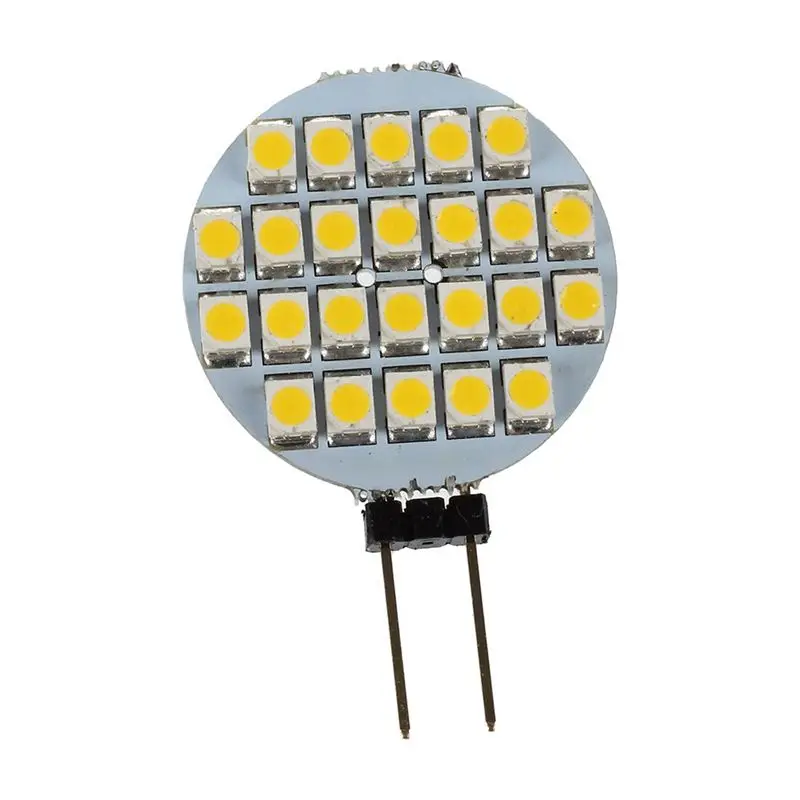 DT17 50x G4 24 SMD LED Bulb Lamp 12V Warm White Light for Car RV Boat Cabinet Marine for Camper