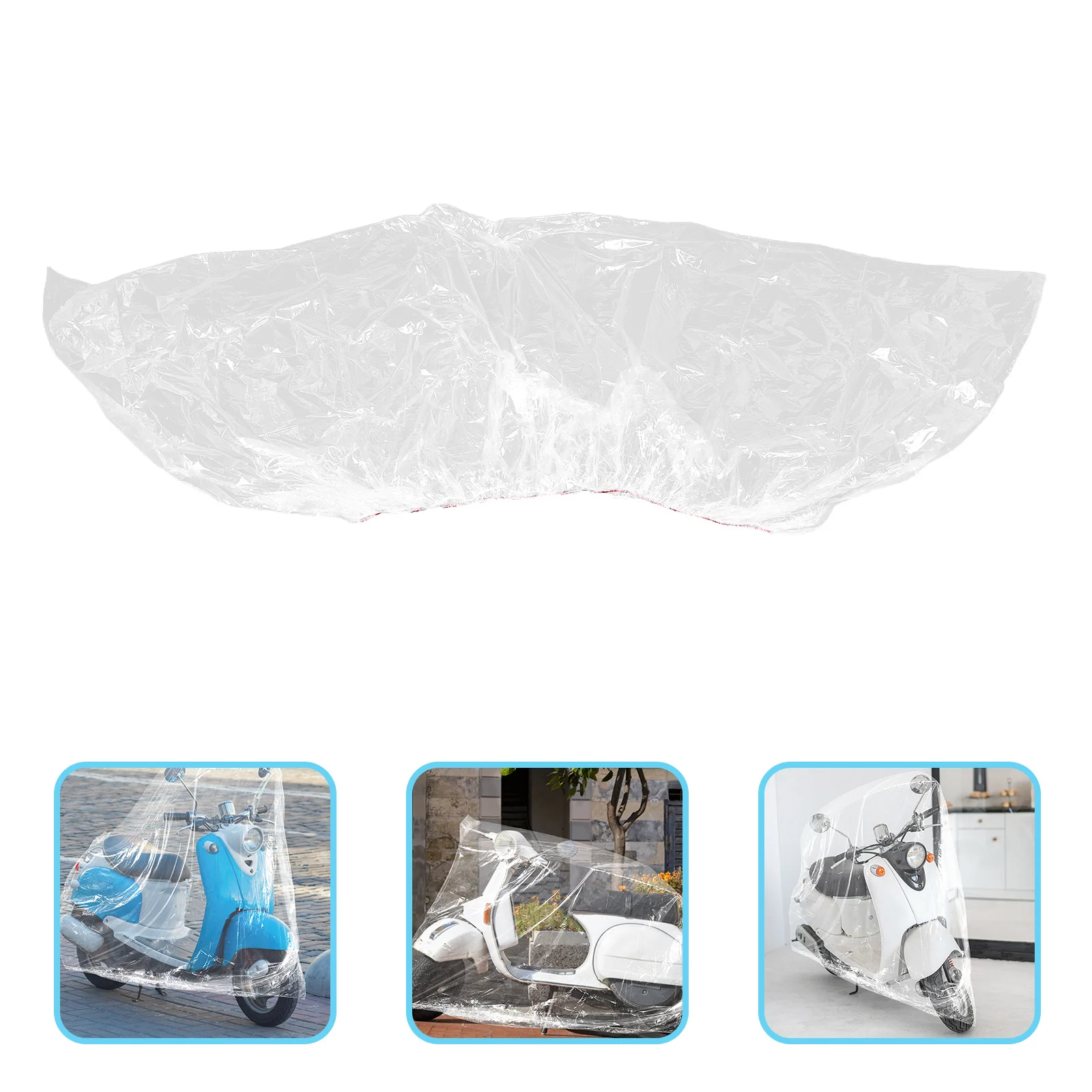 

2 шт. прозрачный чехол для мотоцикла, водонепроницаемый, пылезащитный для велосипедов и скутеров, защита от солнца, водонепроницаемый чехол для велосипеда