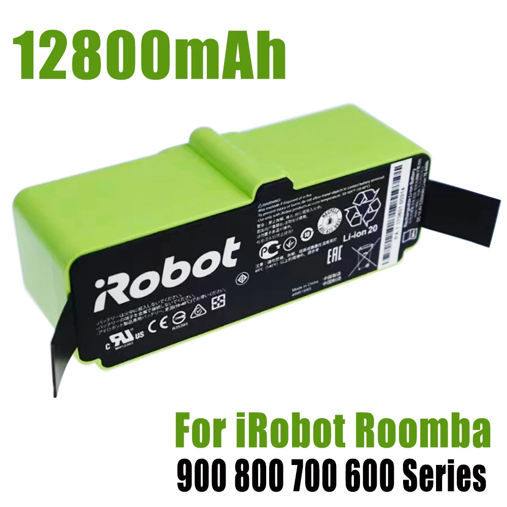 14.4V 6500mAh Li Ion Battery for iRobot Roomba Cleaner 900 800 700 600 Series 960 980 981 965 895 890 860 695 692 690 680 675