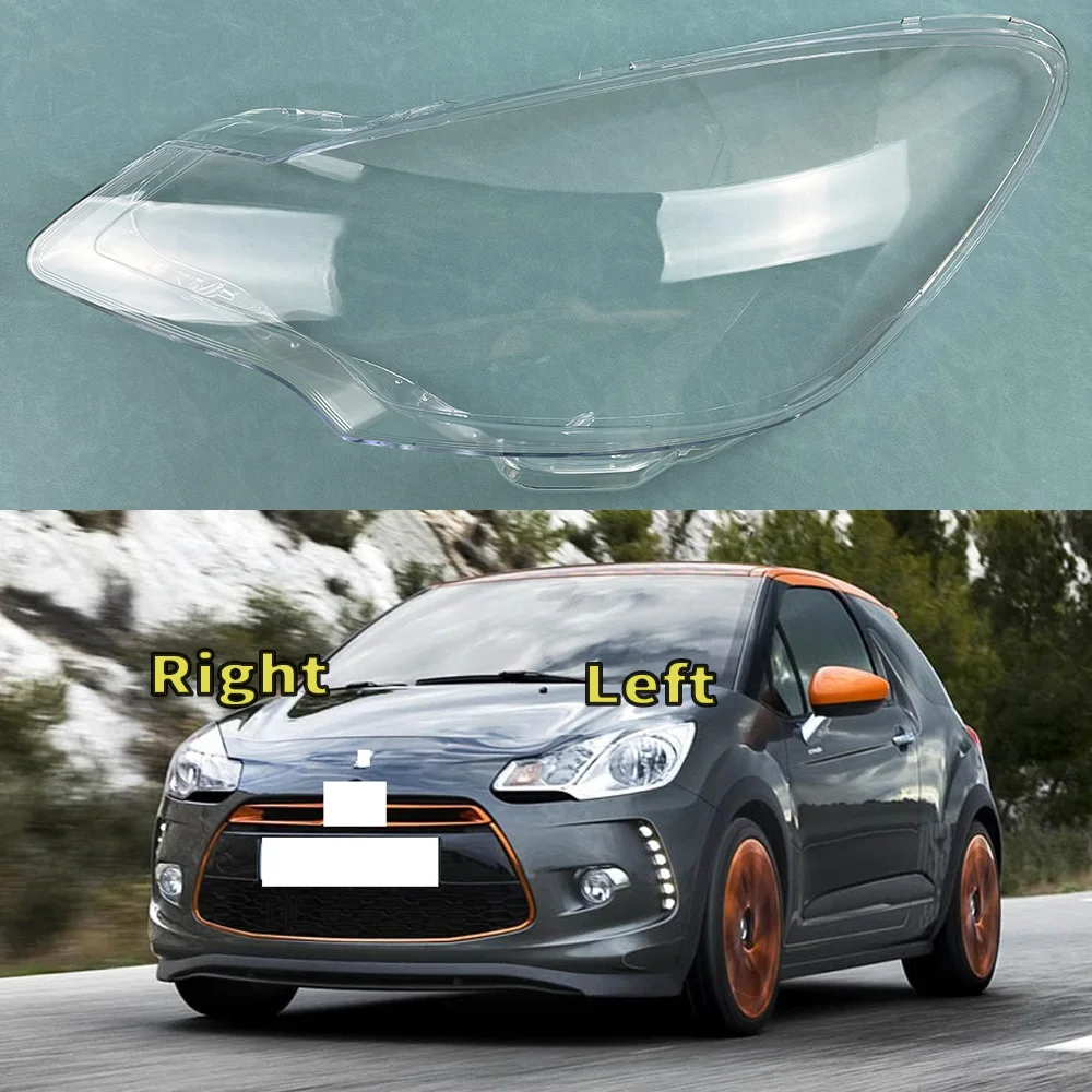 

Replace For Citroen DS3 2011 2012 2013 2014 Headlight Lens Cover Clear Lampshade Shell Headlamp Lens Mask Auto Replacement Parts