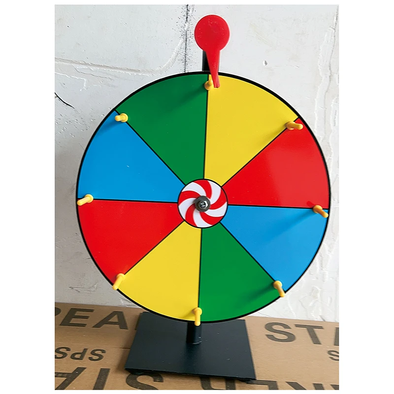 30cm 12 Inches  Lottery Activity Turntable Draw Spining Prize Lucky Wheel of Fortune Game Color Dry Erase