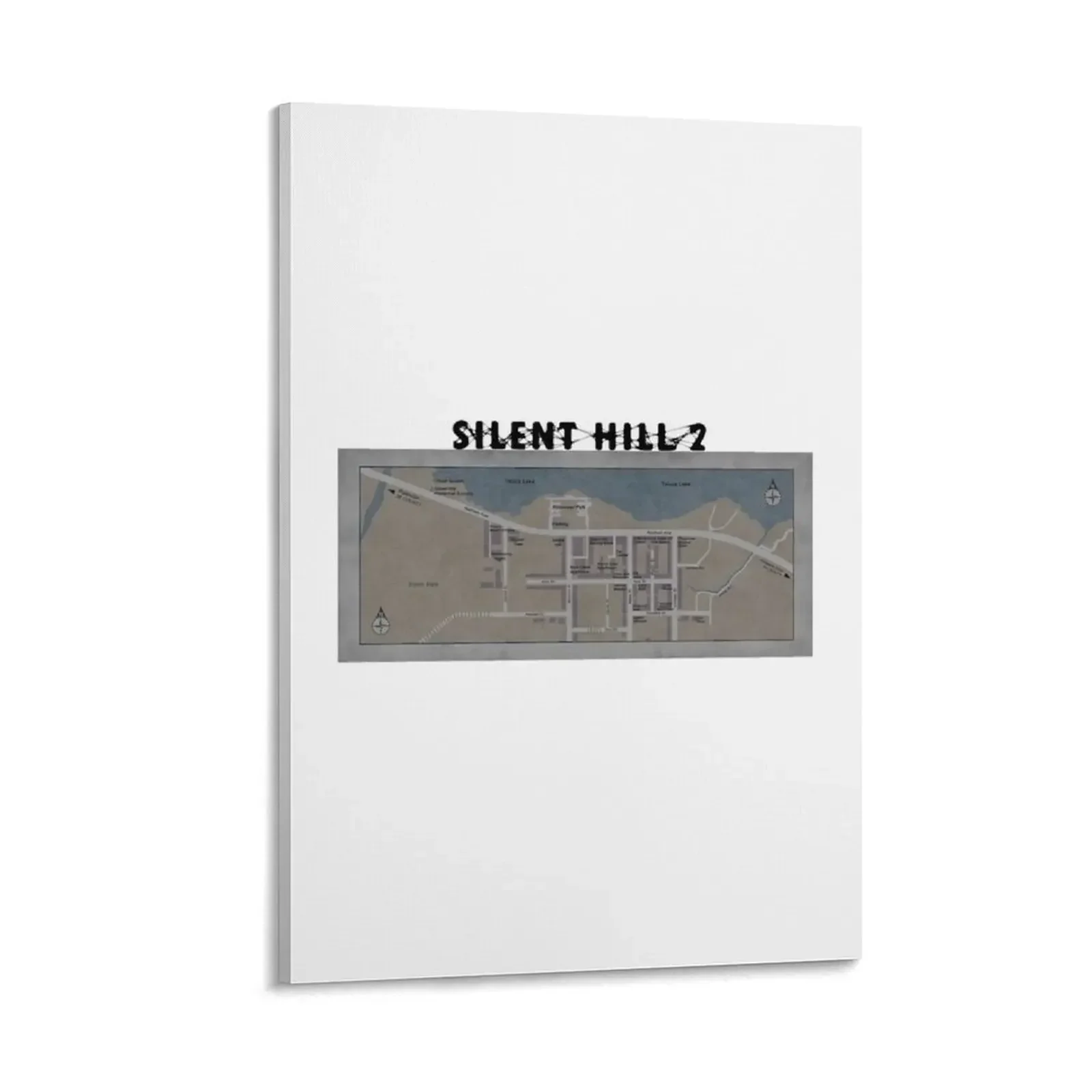 

Map of Silent Hill Canvas Painting poster mural decorative wall canvases wall art