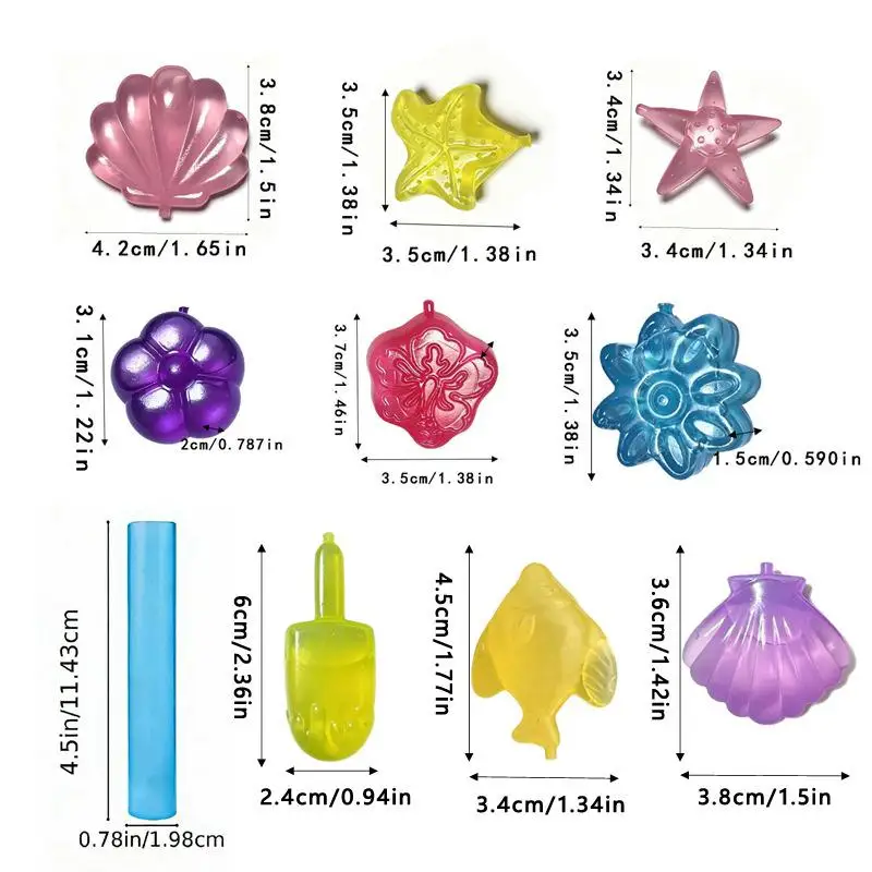 【CC】8/24PCS Reusable Plastic Ice Cubes Quick Cooling Fake Ices Cubes Ice Grains Various Shapes For Bar Coffee Wine Cocktail view 6