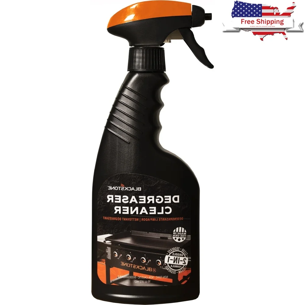 Limpiador desengrasante para plancha 2 en 1, Spray de 16oz, fácil eliminación de grasa, limpieza rápida, limpiador de estación de cocina, seguro, no tóxico