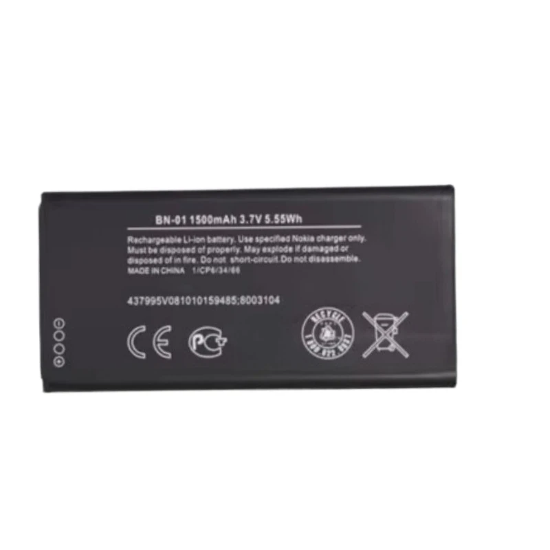 High Quality New Bn01 Mobile Phone Battery 3.7V 1500mAh For Nokia Lumia X 1045 RM-980 RM 980 Normandy Replacement Battery