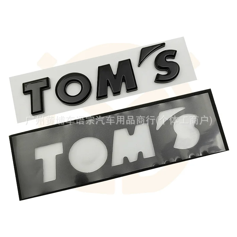 TOM'S Letter Emblem Badge Sticker Side Fender Rear Trunk Decal Auto Mod Accessories Fit For Toyota Lexus