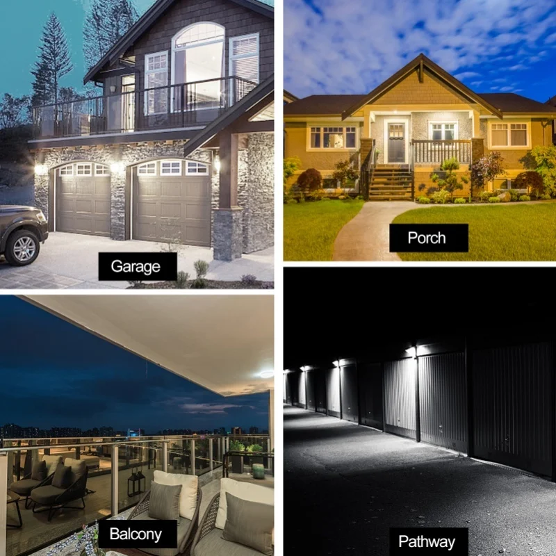 Neoglint 2 Packs Outdoor Motion Sensor Solar Lights Simulation Security Light LED Spotlight Solar-Powered Garden Street Light