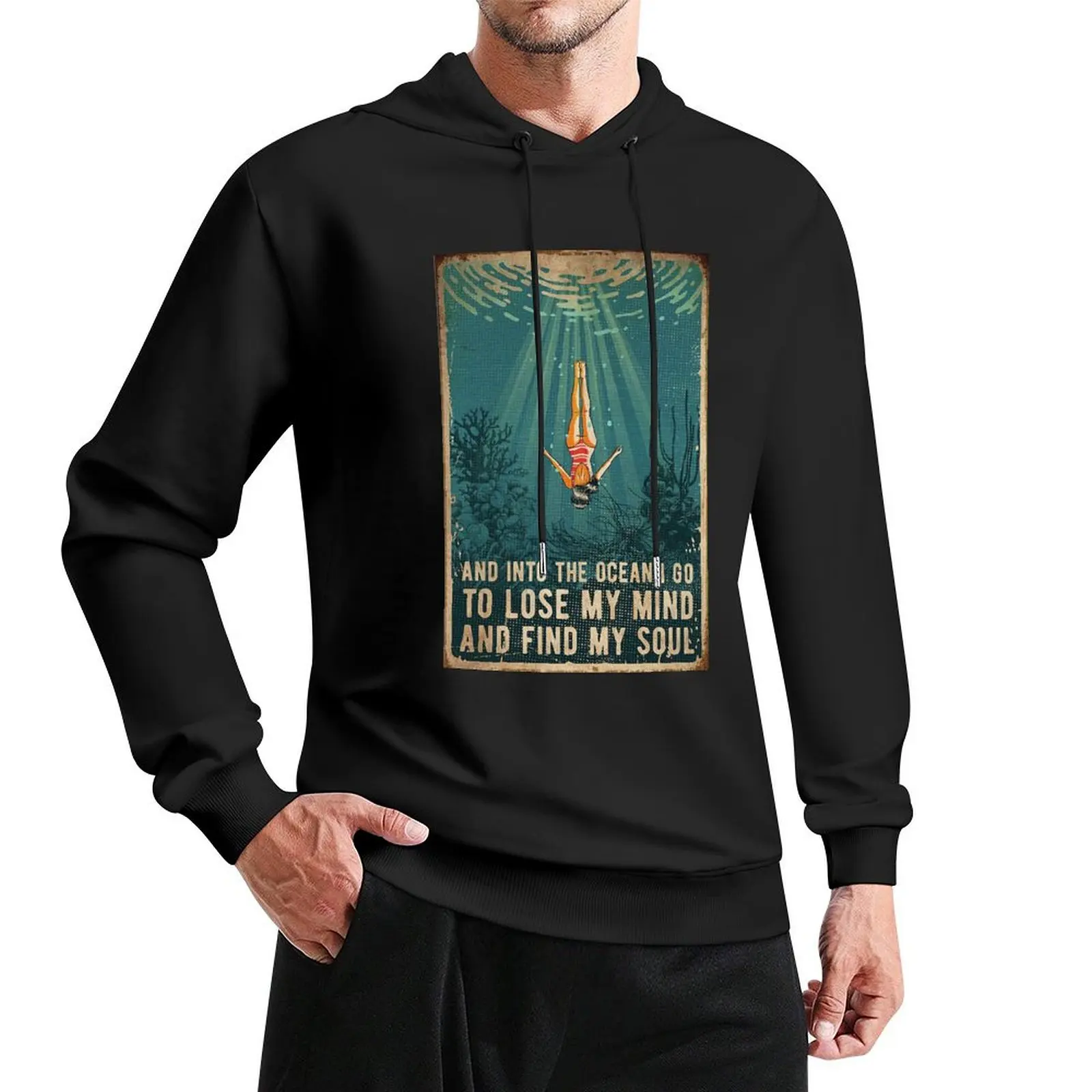 

into the ocean Pullover Hoodie clothes for men mens hoodies