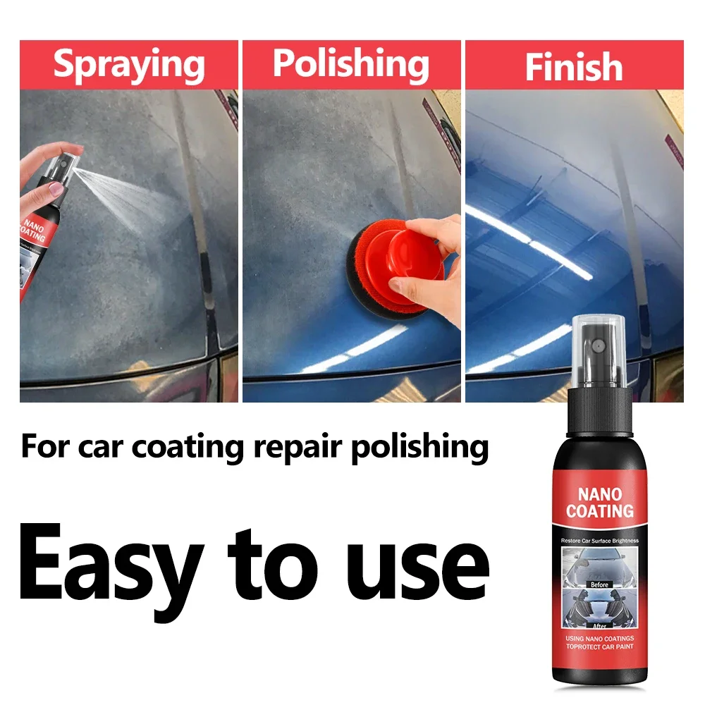 Car Nano Ceramic Coating Kit - Universal Professional Car Beauty, High Gloss Car Paint Repair Protection, Long-Lasting Gloss image 4