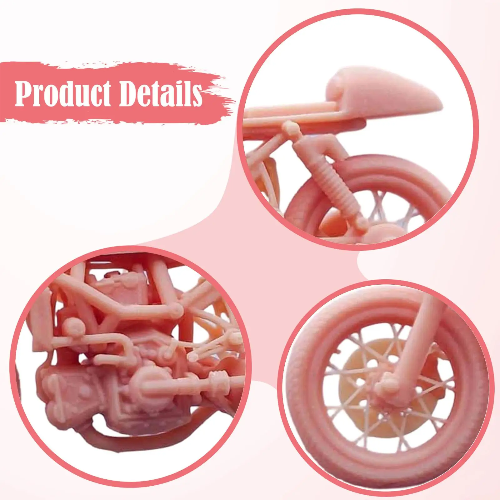 

Miniature Motorcycle Model Centerpiece Scenery Decoration Micro Motorbike Diorama Accessories Resin Table Ornament for Collector