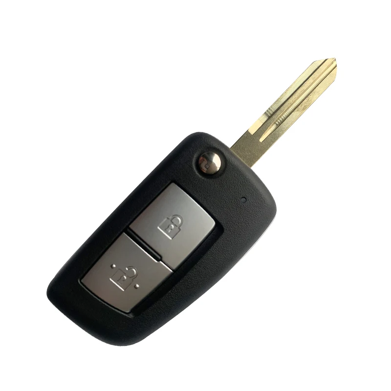 2 Button Aftermarket Flip Key For N-issan Spare Auto Key With 433MHZ ID46 PCF7961 FCCID TWB1U906