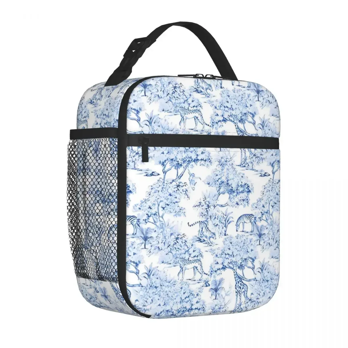 

Forest Toile De Jouy Insulated Lunch Bags Leakproof Reusable Thermal Bag Lunch Box Tote College Picnic Food Handbags
