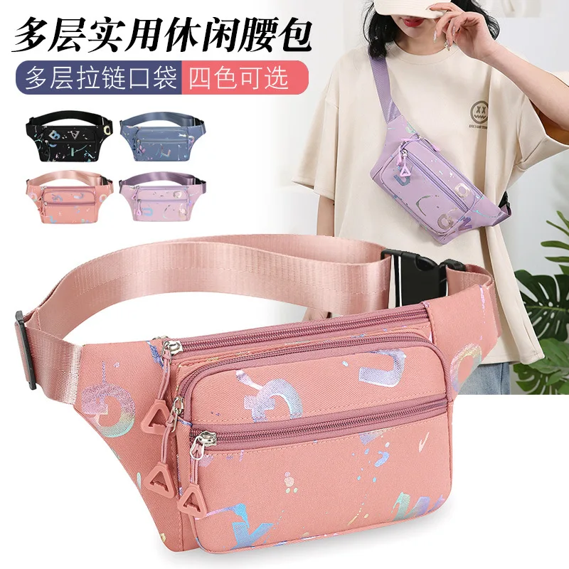 

Ladies multi-function large capacity anti water running outdoor sports mobile phone wallet men Oxford cloth cashier bag