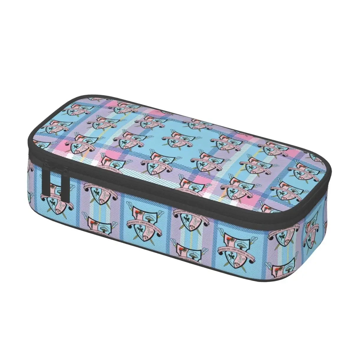 Custom Cute Gamma Phi Delta Pencil Case for Girls Boys African American Sorority Large Capacity Pen Bag Box Stationery - view 3