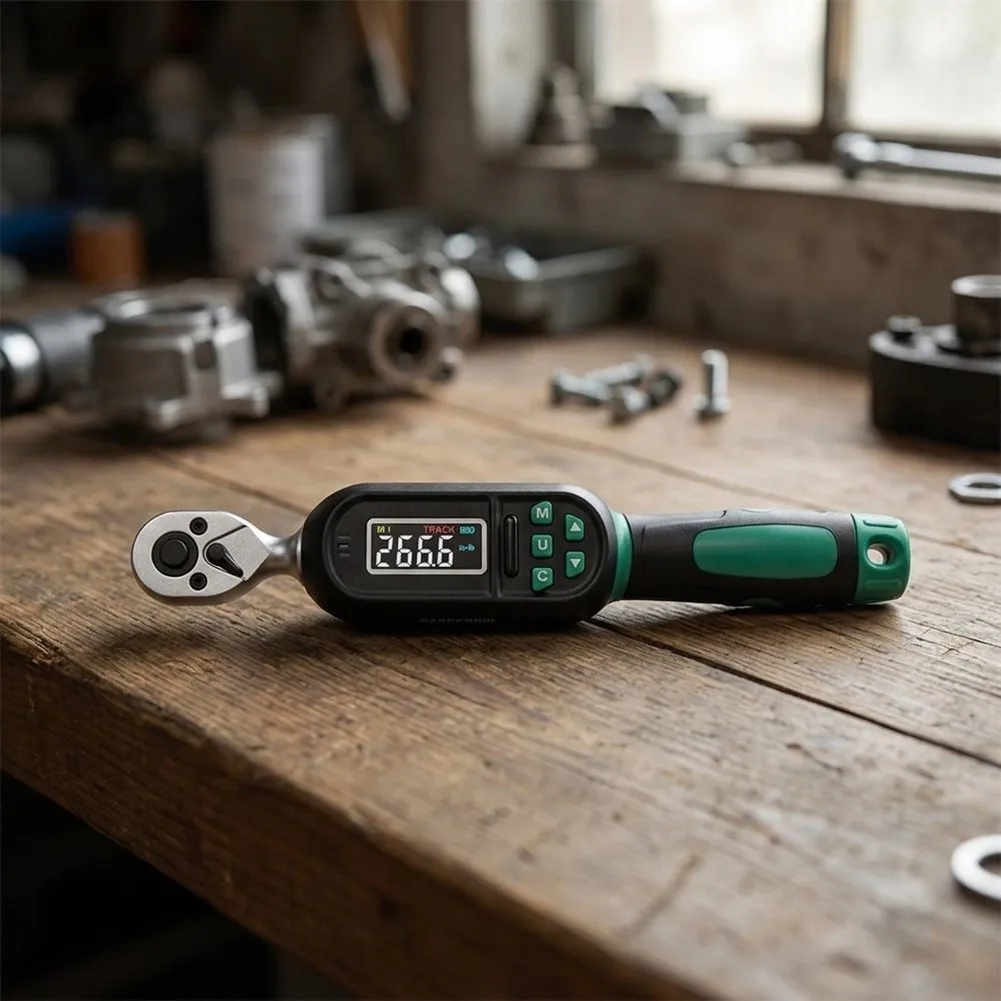 High Precision Digital Torque Wrench: Adjustable 38 Ratchet Head, 3-85 N.m For Auto Mechanic DIY Projects