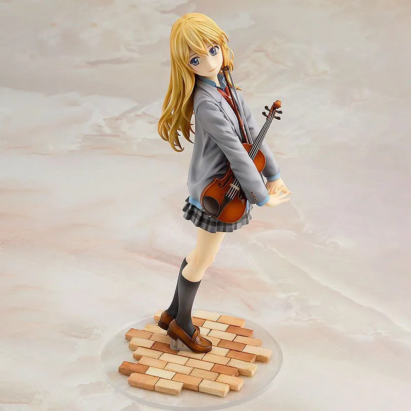 Original Good Smile Company Shigatsu Wa Kimi No Uso-Miyazono Kaori-1/8 figura de Anime modelo de figura de acción Decoración