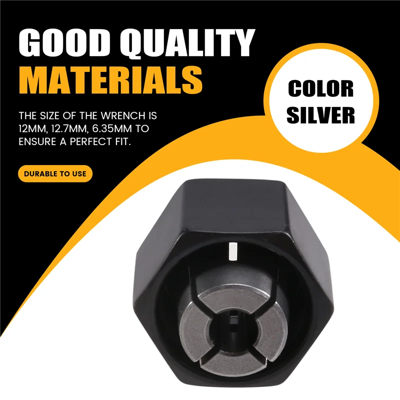 

SEWS-12MM 12.7MM 6.35MM Collet Nut Wrench Replace For DCW609 DCW600 DCW604 DW609 DW613 DW614 DW615 DW620 DW621 DCW600B