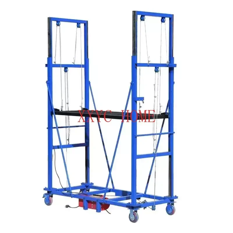 Fully automatic custom multi-functional mobile remote control electric scaffolding raised