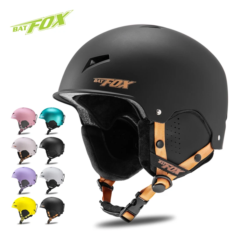 BATFOX Ski helmet Small Size Anti-impact Safety Helmet Cycling Winter Skiing Snowboard Helmet ski For Adult and Kids