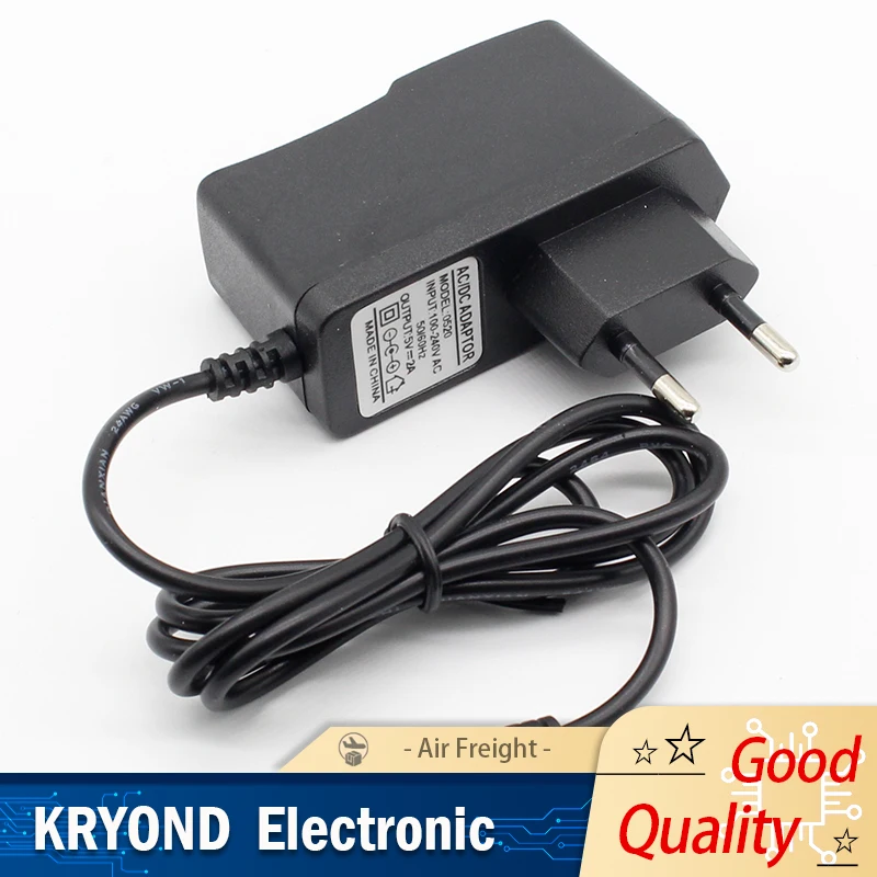 1PCS 5V2A New AC 100V-240V Converter Adapter DC 5V 2A 2000mA Power Supply EU Plug DC 5.5mm x 2.1mm