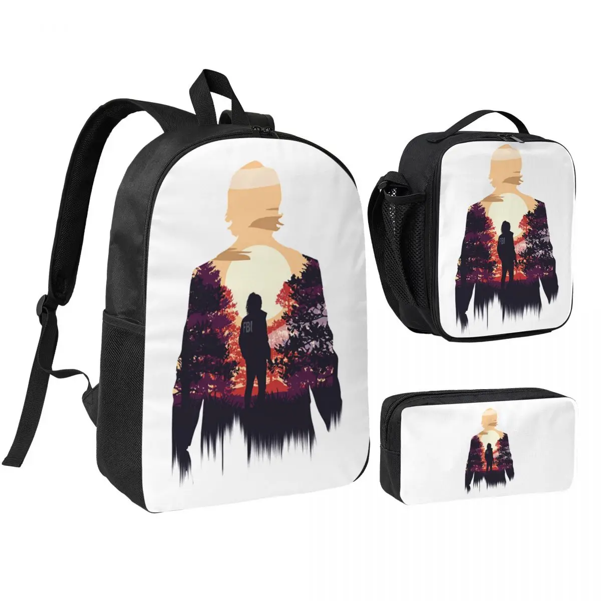 

Alan Wake 2 Backpack Student Boys Girls BookBag School Bag Computer Shoulder Bags 3ps Insulated Lunch Bag Pencil Case