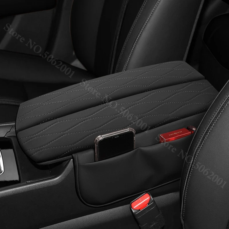 Auto-Armlehnenabdeckung für Mazda CX50 CX-50 2022-2026 PU-Leder Mittelkonsolen-Box-Polster Wasserdicht Kratzfest Innenraum-Zubehör – Detail 6