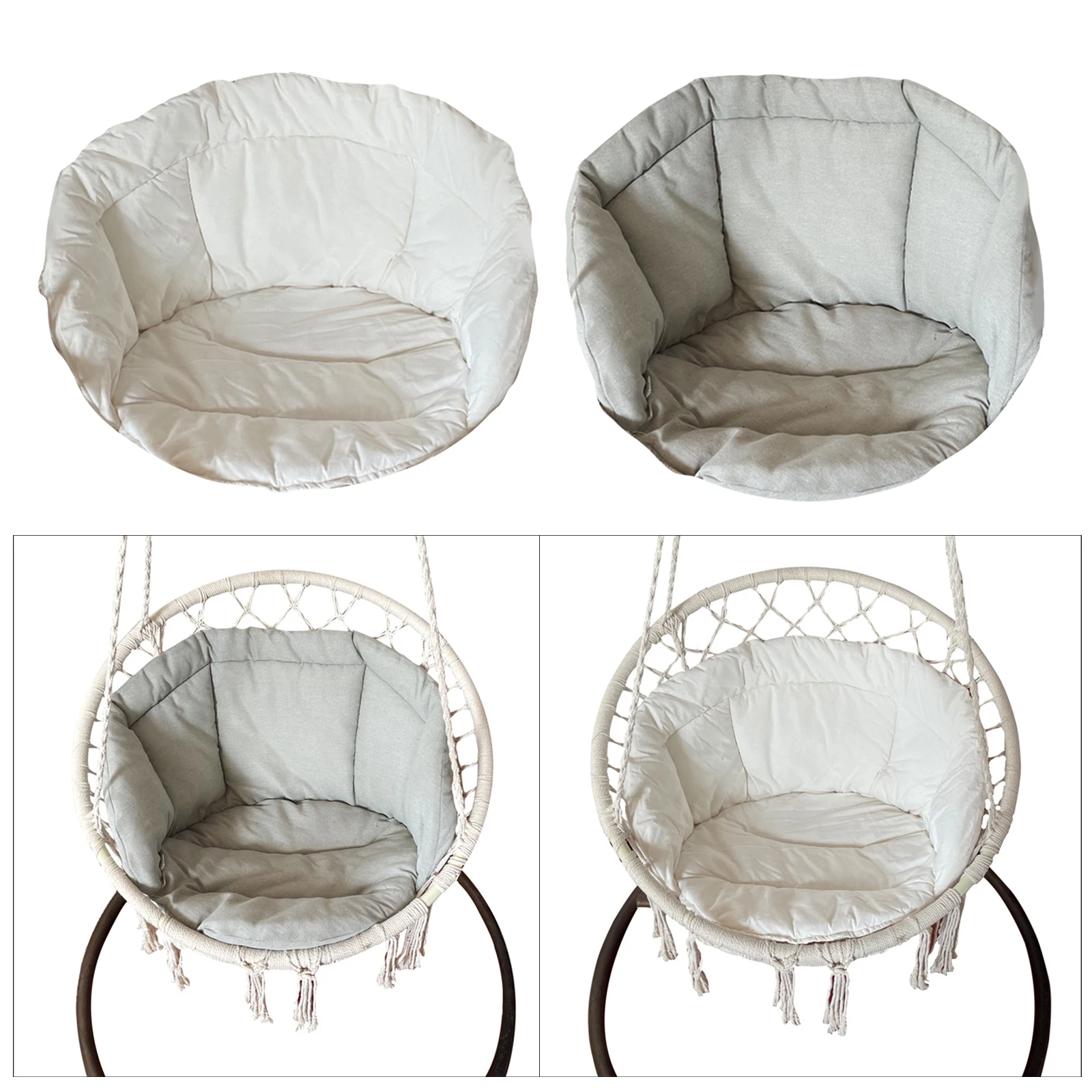 

Hanging Chair Cushion Garden Hammock Removable Pads for Patio Wicker Tear Drop Hanging Chair Indoor Outdoor