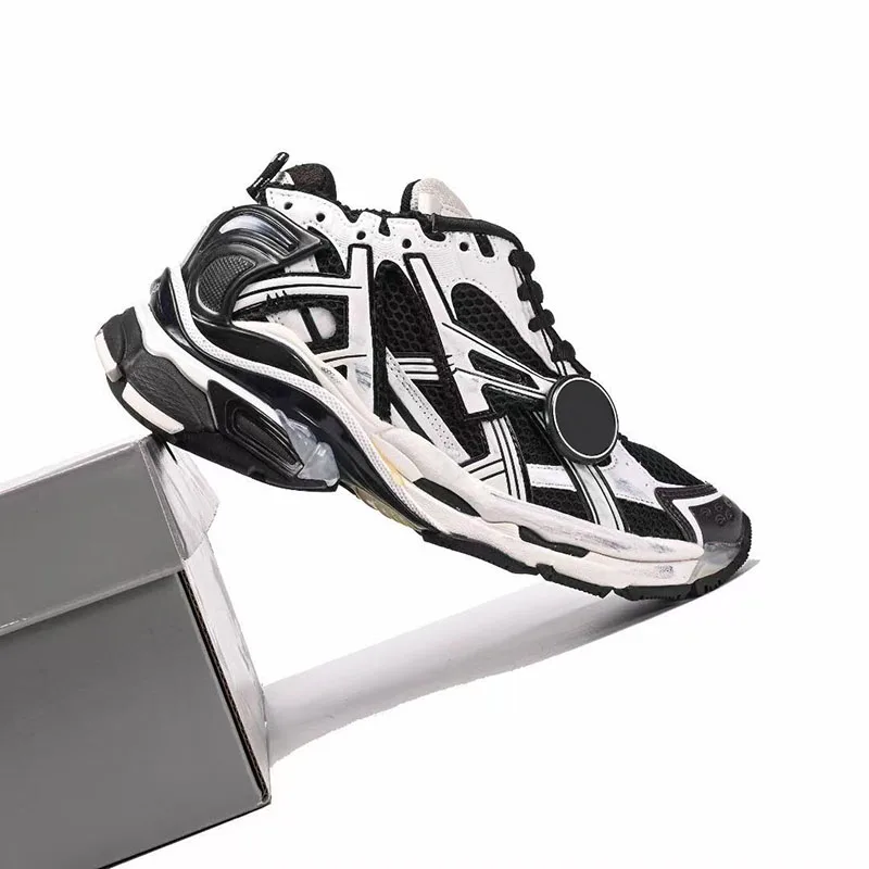 العلامة التجارية الجديدة 7 الجيل أحذية رياضية رجالية سطح صافي تنفس زيادة سميكة القاع الترفيه الرياضة الركض الأب أحذية رياضية #3
