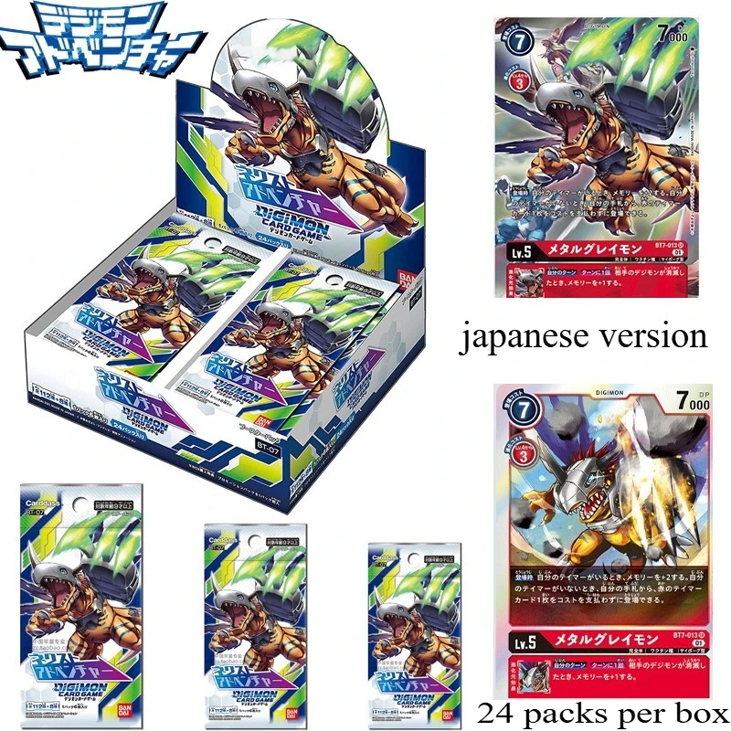

Официальная карточная игра Bandai Digimon Booster Box BT-07 Next Adventure, японская версия, запечатанная коллекция редких карт аниме SR SEC