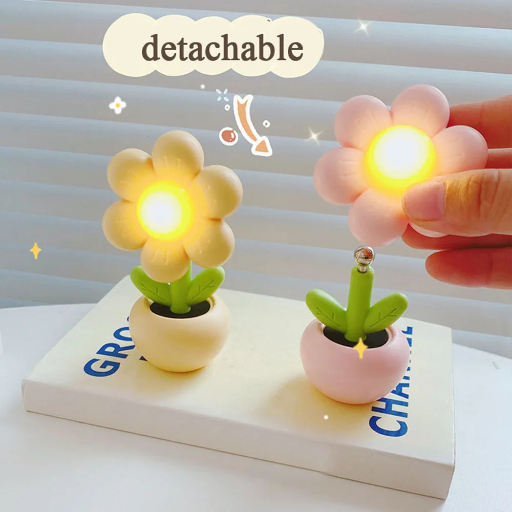 New Creative Flower Night Light Bedroom Decoration Cute Cartoon Night Light Christmas Gifts For Kids Room Bedside Sleeping Lamp