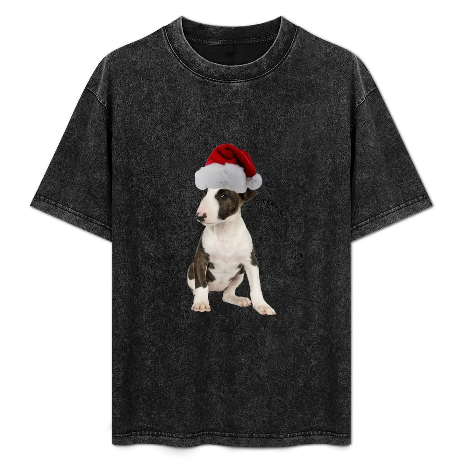 

Bull Terrier Puppy Santa Claus Merry Christmas T-Shirt vintage clothes oversized t shirt mens vintage t shirts