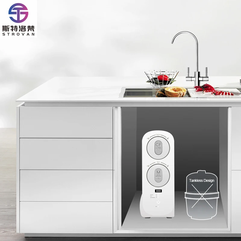 

STLF ZJCW 5 Stages 600GPD Under Sink Tankless Big Water Flow RO Water Purifier for Home Use