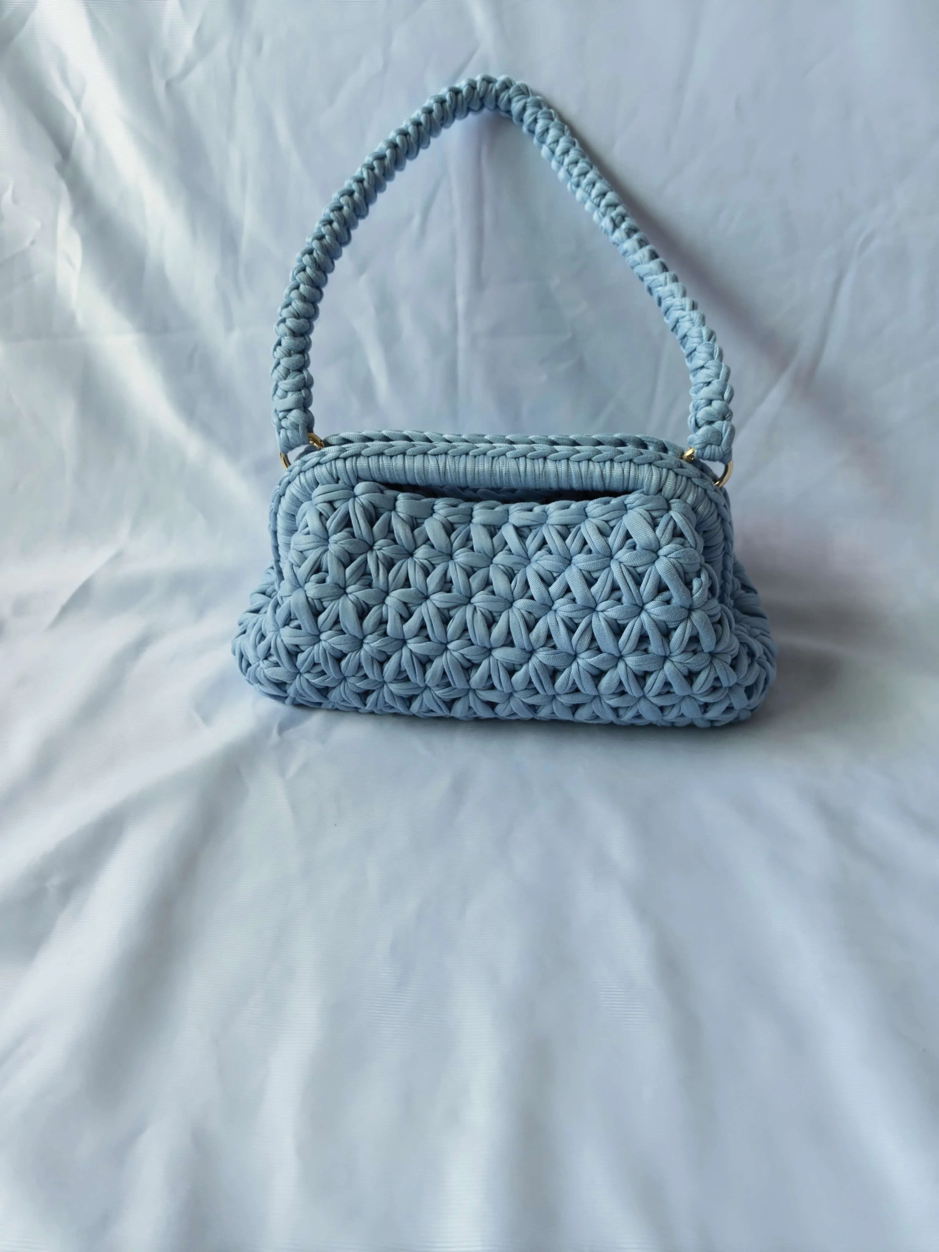 Handgehäkelte Fransen-Umhängetasche für Damen, modische Achseltasche – Detail 4
