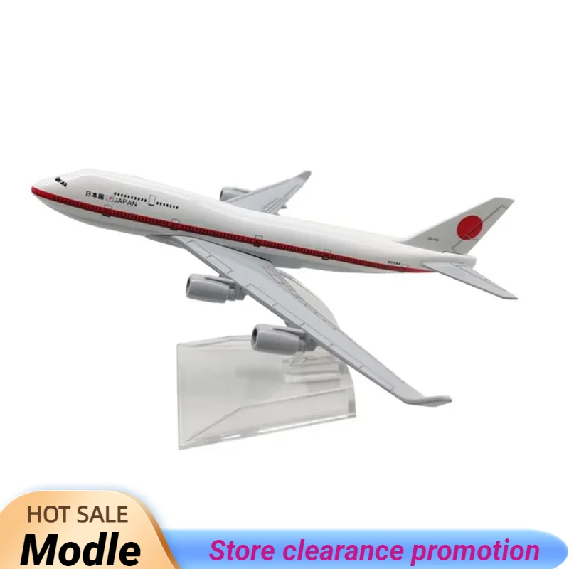 16CM Alloy solid aircraft model Japanese president Boeing747 Diecast Aviation Plane Collectible Miniature Toys for Boys