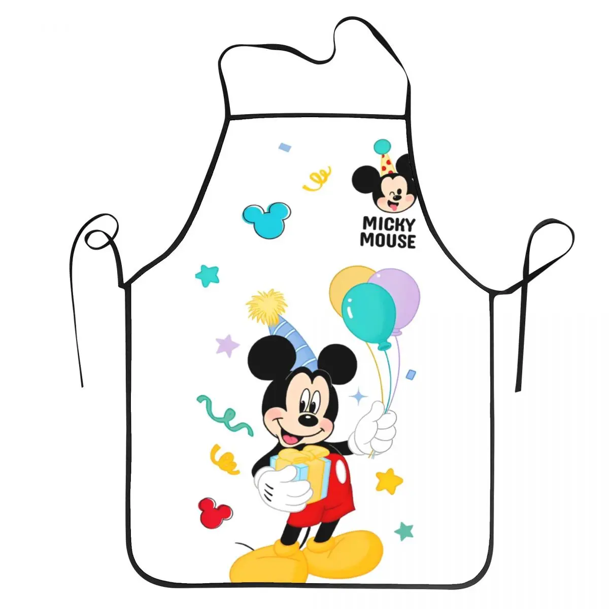 Disney Mickey Mouse Minnie Chef Apron Waterdrop Resistant Adjustable Neck Strap BBQ Aprons for Men Women Chef Gifts