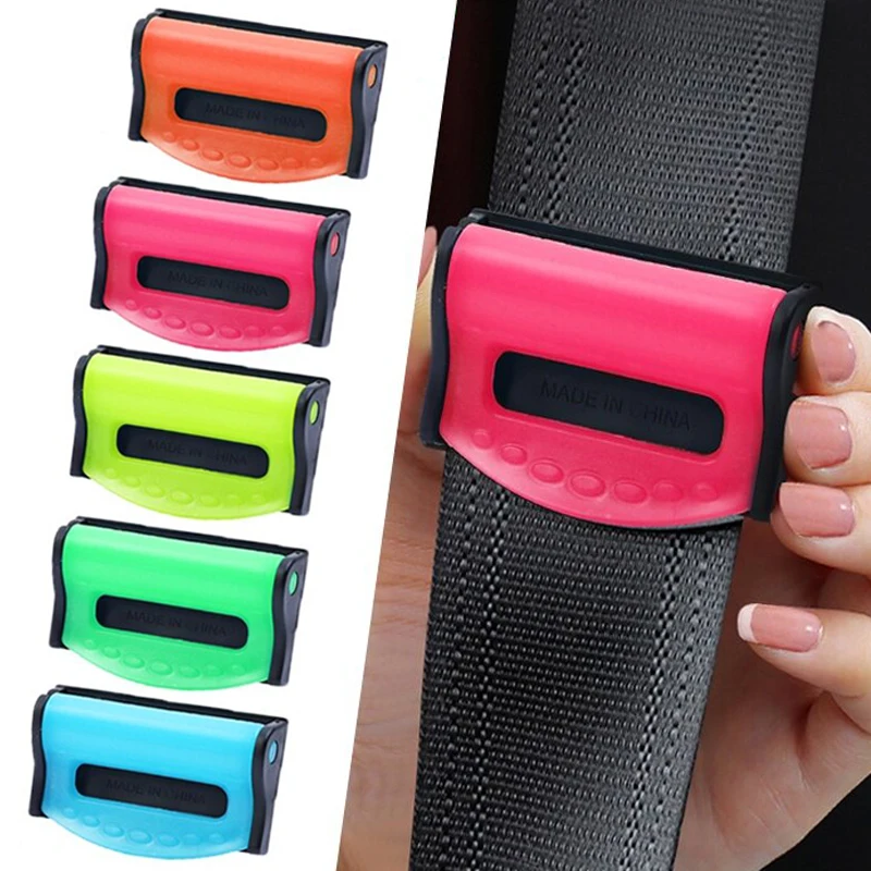 New Luminous Car Seat Belt Buckle Universal Adjustable Plastic Stopper Buckle Clip Shoulder Pads Auto Accessories Interior Parts