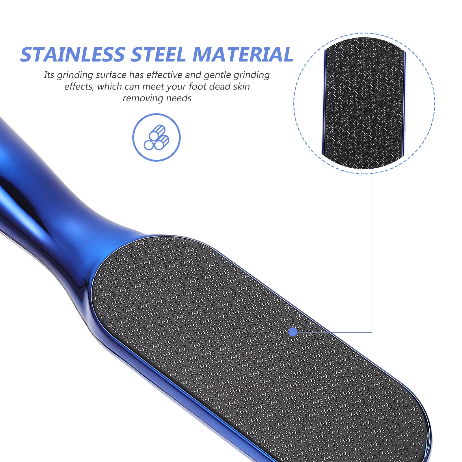 

Foot File Pedicure Trimming Heel for Cracked Heels Tools Metal Dead Skin Scrubber Manual Callus Remover Stainless Steel
