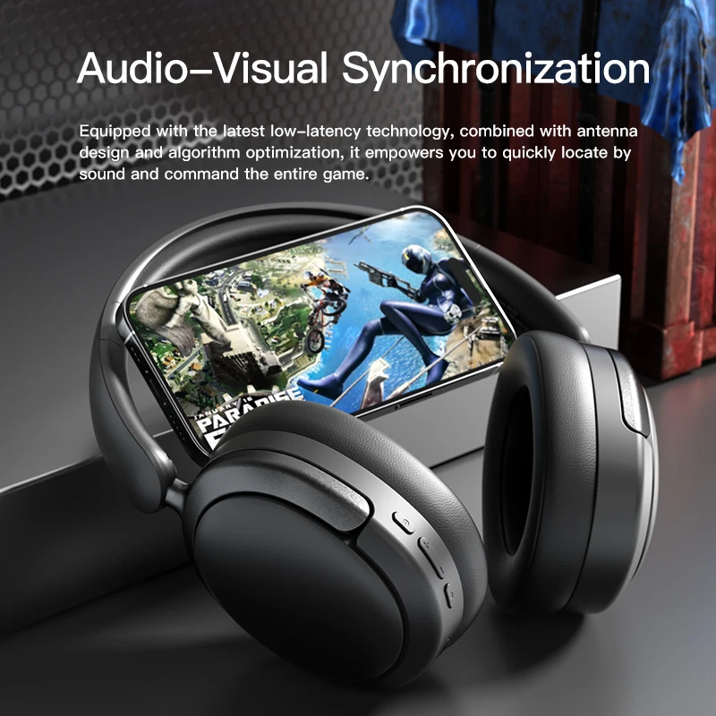 New Wireless Headphones Bluetooth 6.0 Noise Canceling 45dB Over Ear Headset Spatial Audio Earphone 80H Time 2026