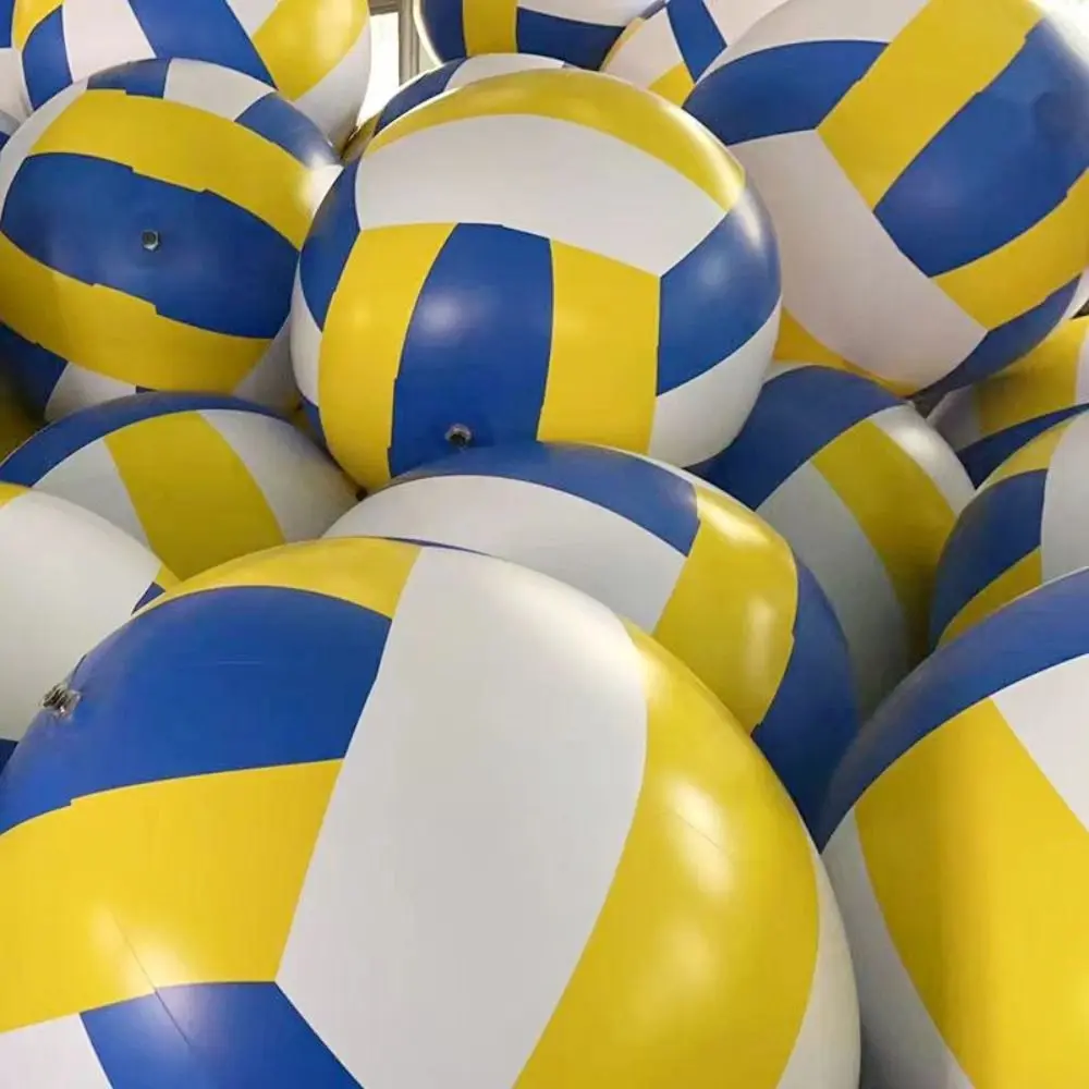 Grote gigantische opblaasbare strandvolleybal PVC-materiaal amily bijeenkomsten Beachvolleybal Interactieve rekwisieten 0,6-1,5 m PVC-strandbal